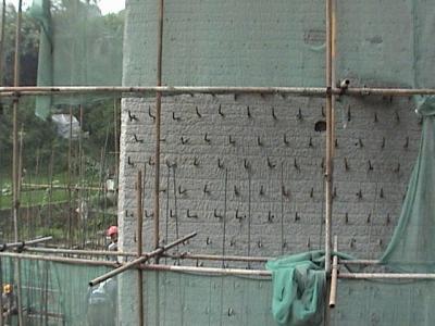 湘渝線鐵路橋橋墩加大植筋